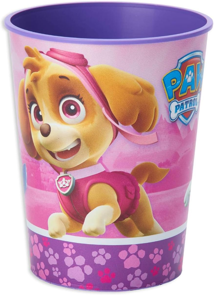 American Greetings Paw Patrol Pink Plastic Cups 12-Count