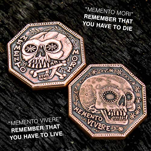 Memento Mori Copper Reminder Coin - 1 Inch