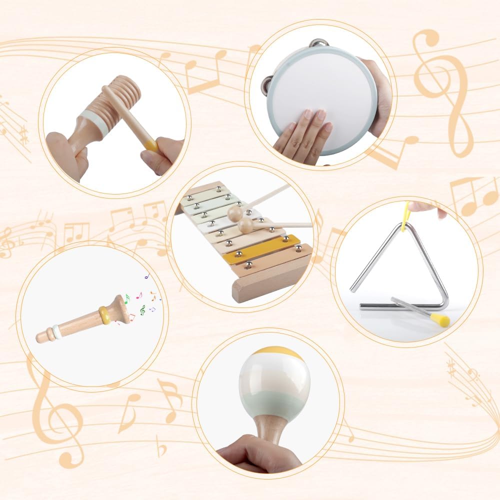 Aliex Baby Musical Instruments Montessori Wooden Set