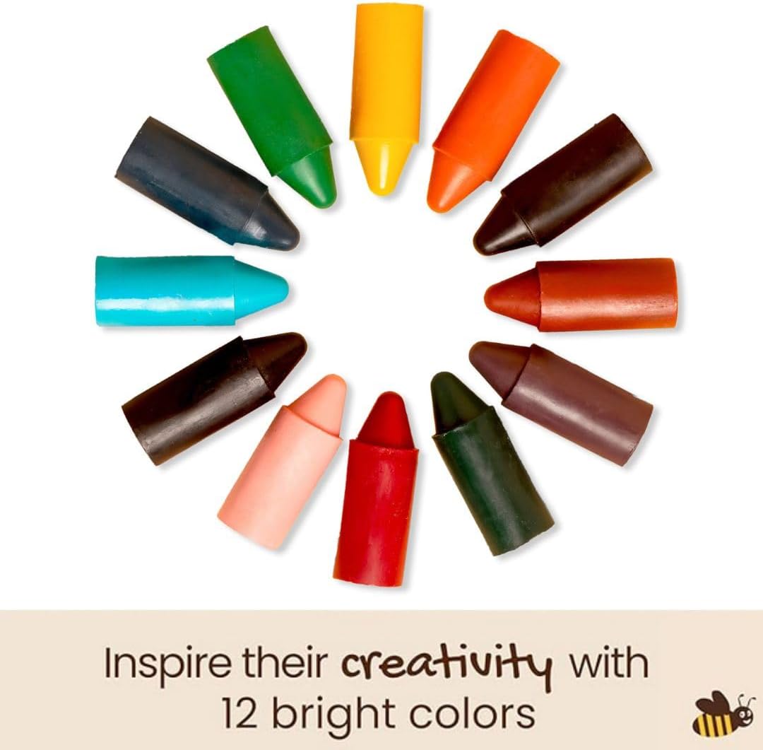 Honeysticks 100 Pure Beeswax Crayons 12 Pack 1