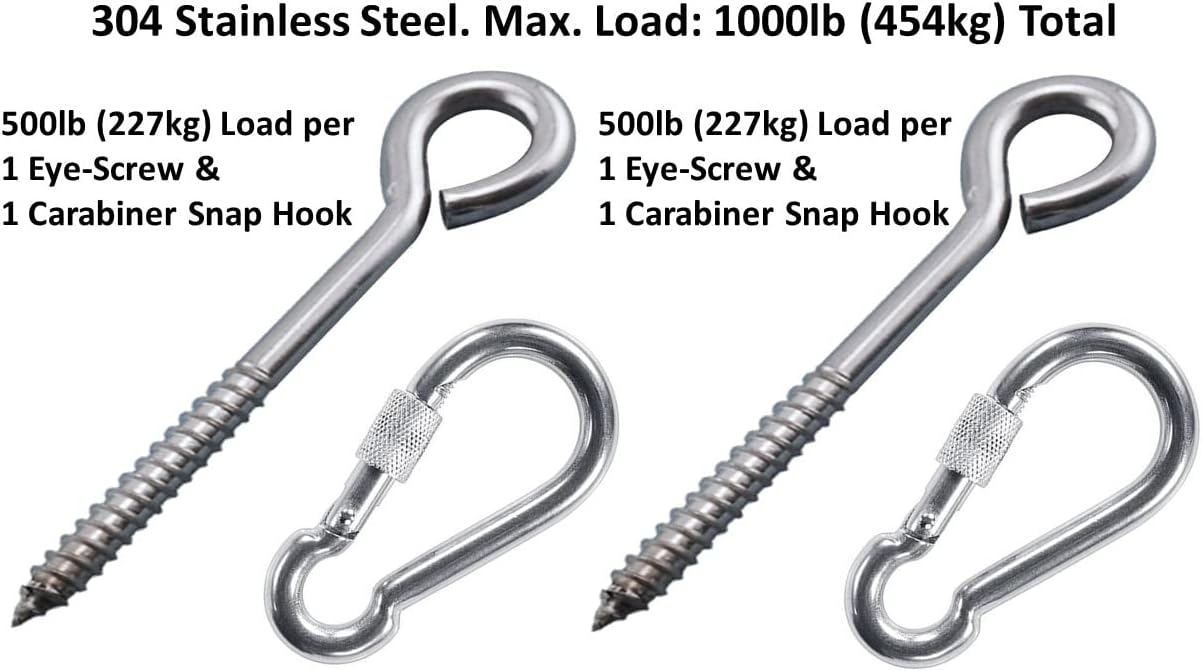 Heavy Duty Hammock Kits with Locking Carabiners