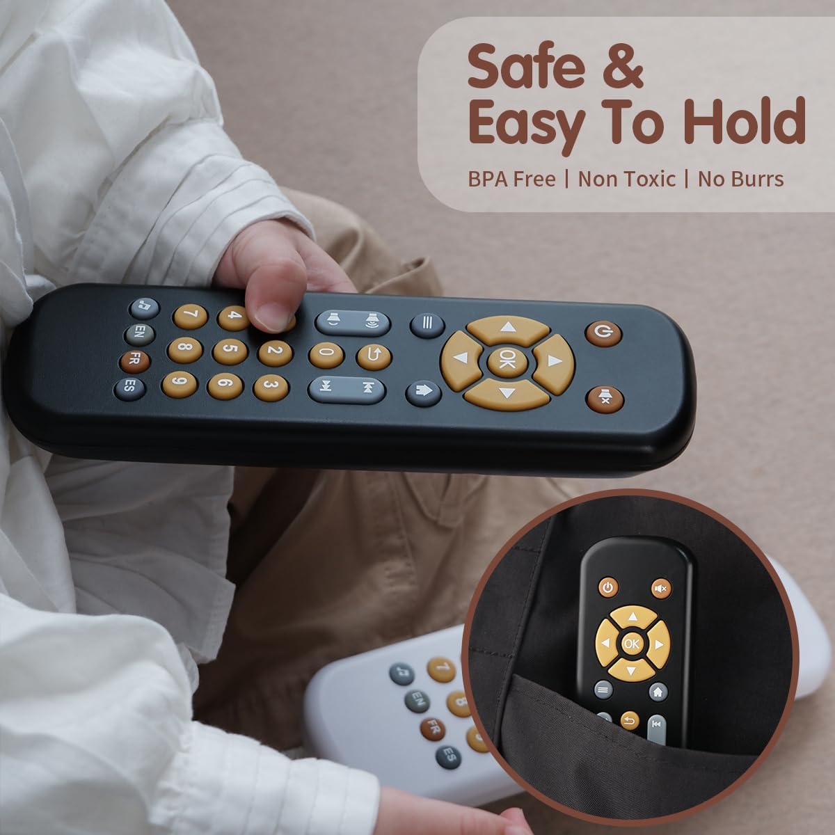 Nueplay Baby TV Remote Control Toy with Light Sound
