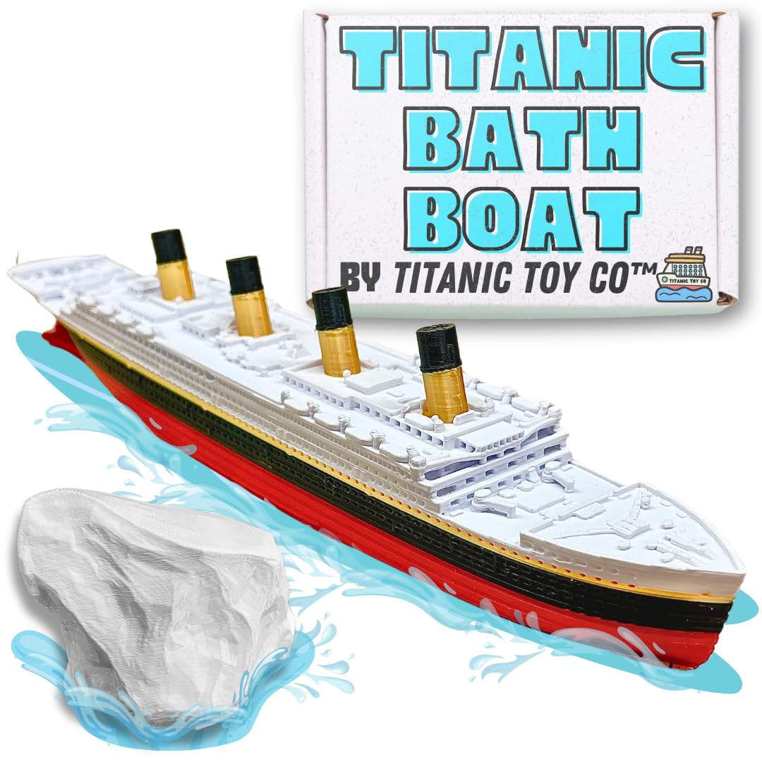 Titanic Bath Boat Toy - 8 Inch Historically Accurate Replica