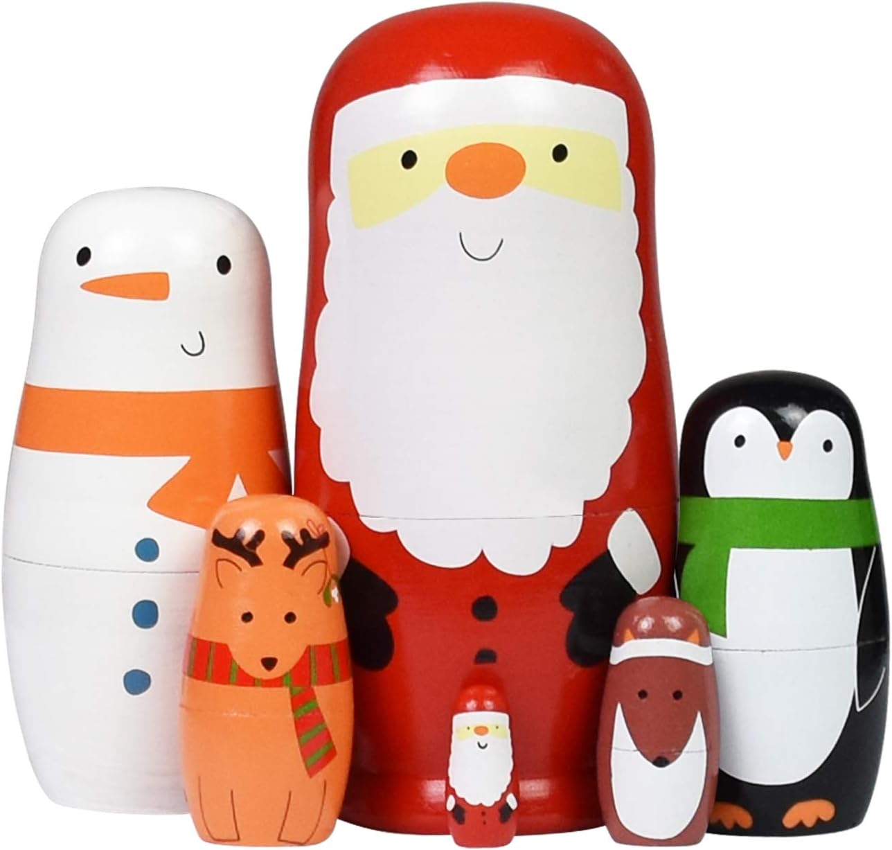 HYCLES Handmade Nesting Dolls Set 5pcs for Kids