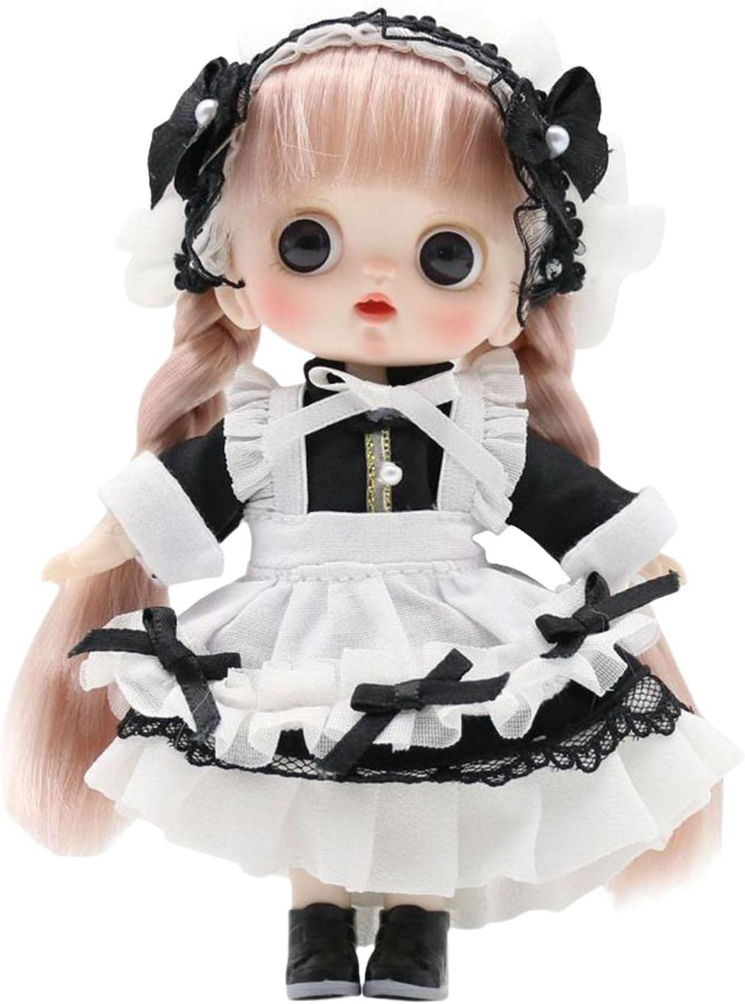 Menolana Ball Jointed Baby Doll for Girls Black