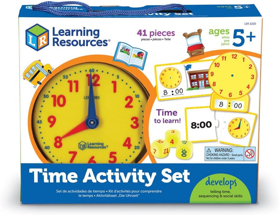 Learning Resources Time Activity Set 41 Pieces Ages 5