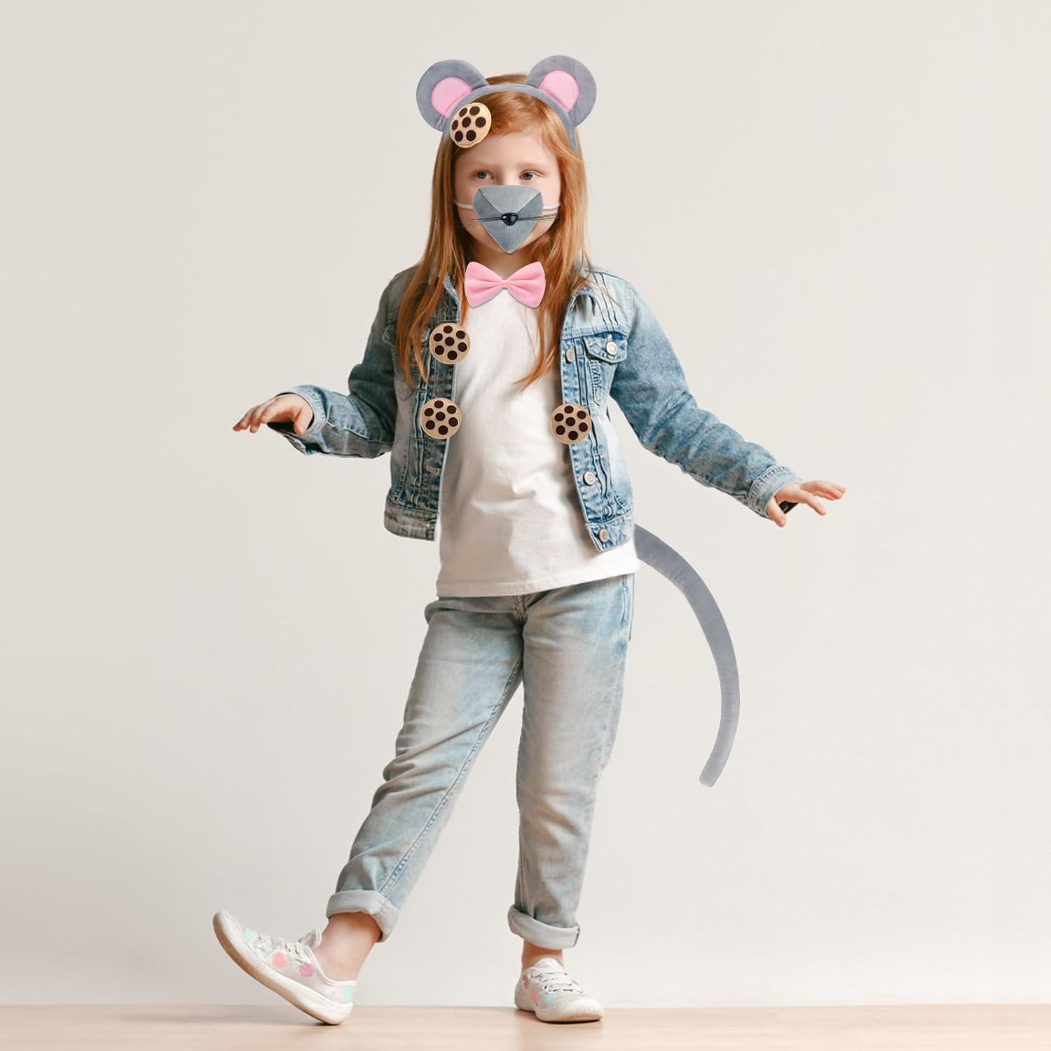 Kyson Kids Mouse Costume Set 9 Pcs for Halloween and Carnival