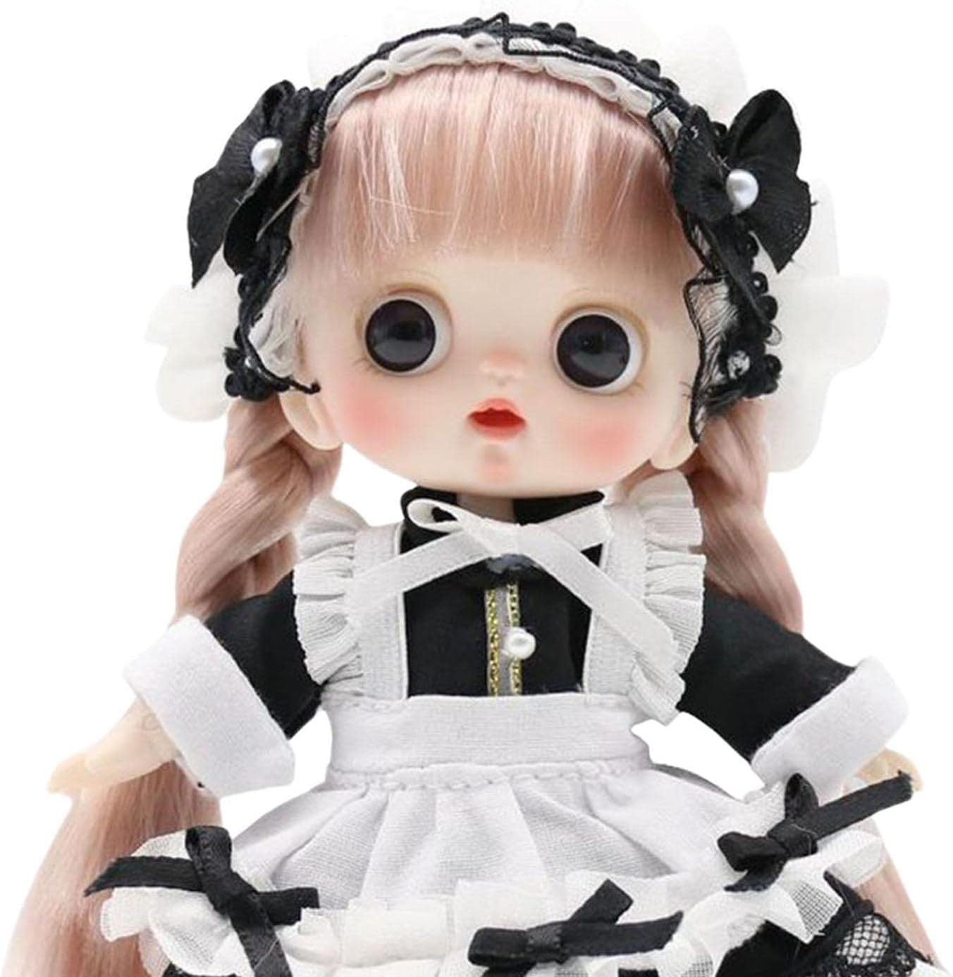 Menolana Ball Jointed Baby Doll for Girls Black