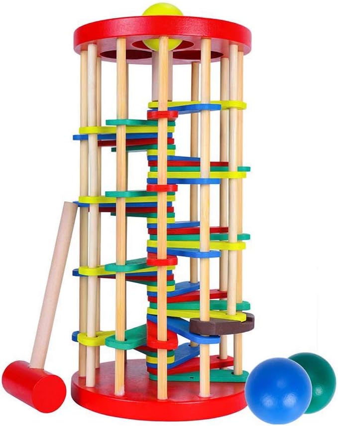 AVIUDHE Wooden Ball Drop Toy for Kids 1