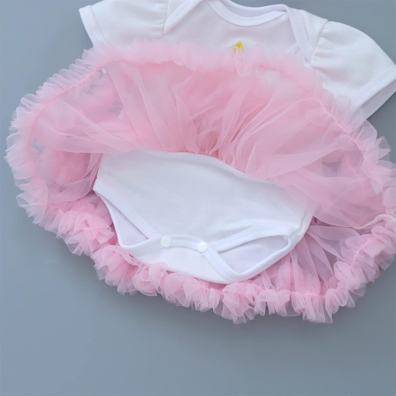 MAIHAO Reborn Baby Doll Pink Crown Dress