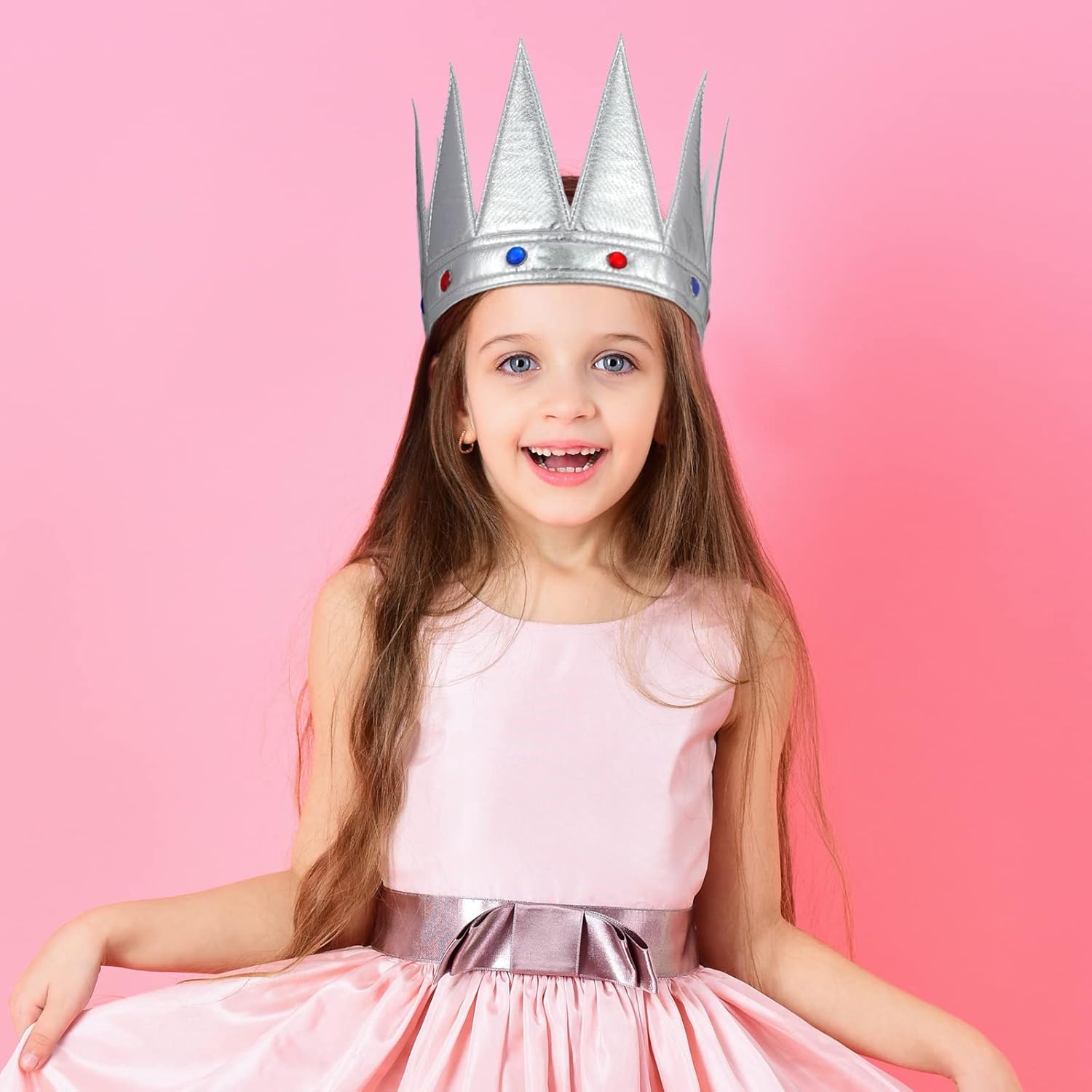 Bencailor King Crown Kids 2 Pcs Adjustable Hat Set