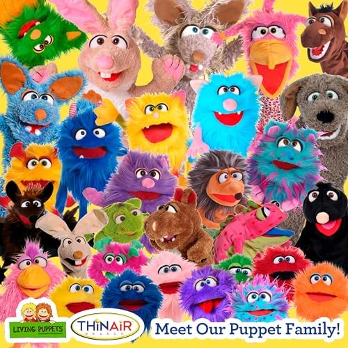 Nature Bound Living Puppets Purple Monster 12-Inch Hand Puppet