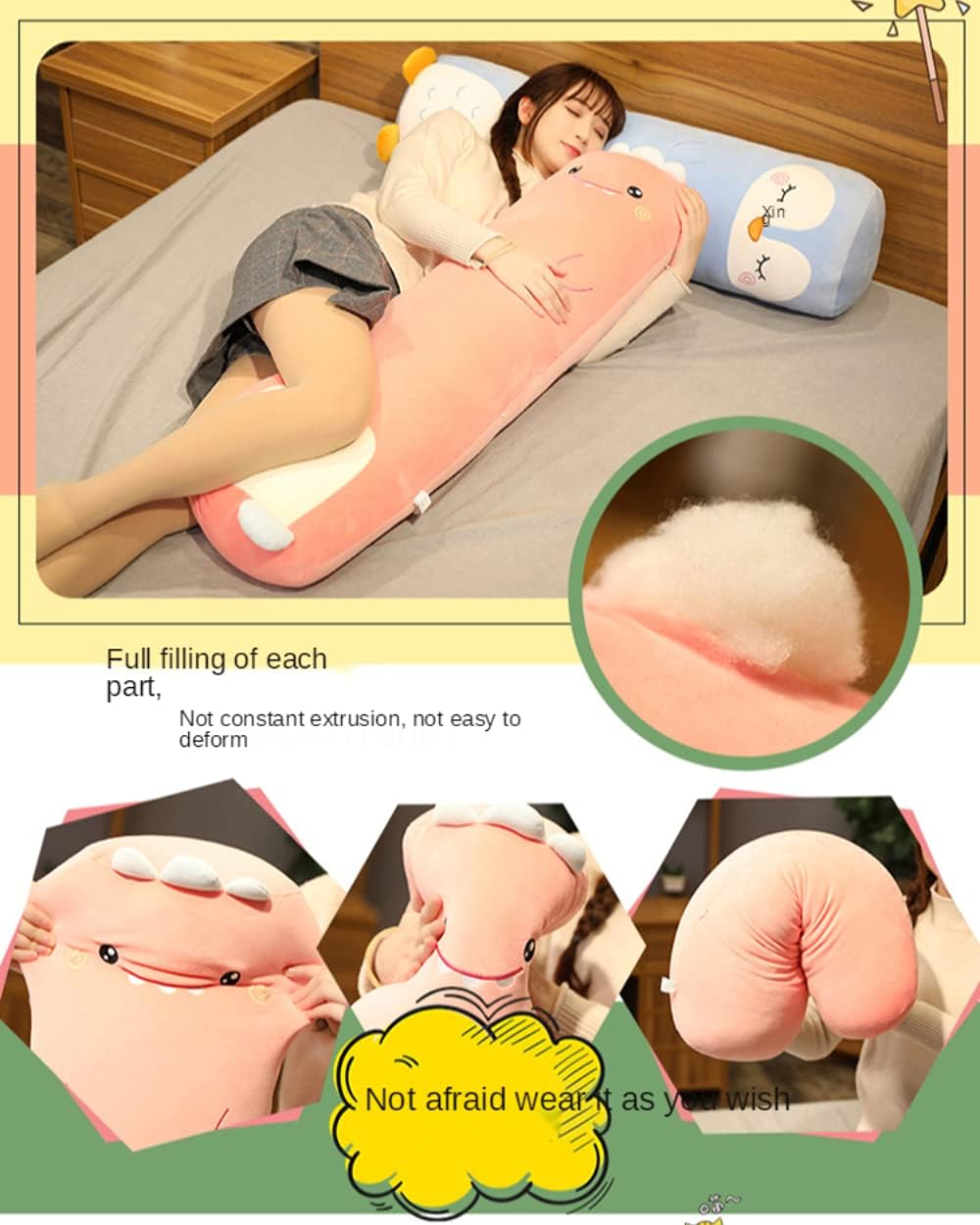 MUPI Long Plush Body Pillow Yellow Duck 27 Inch