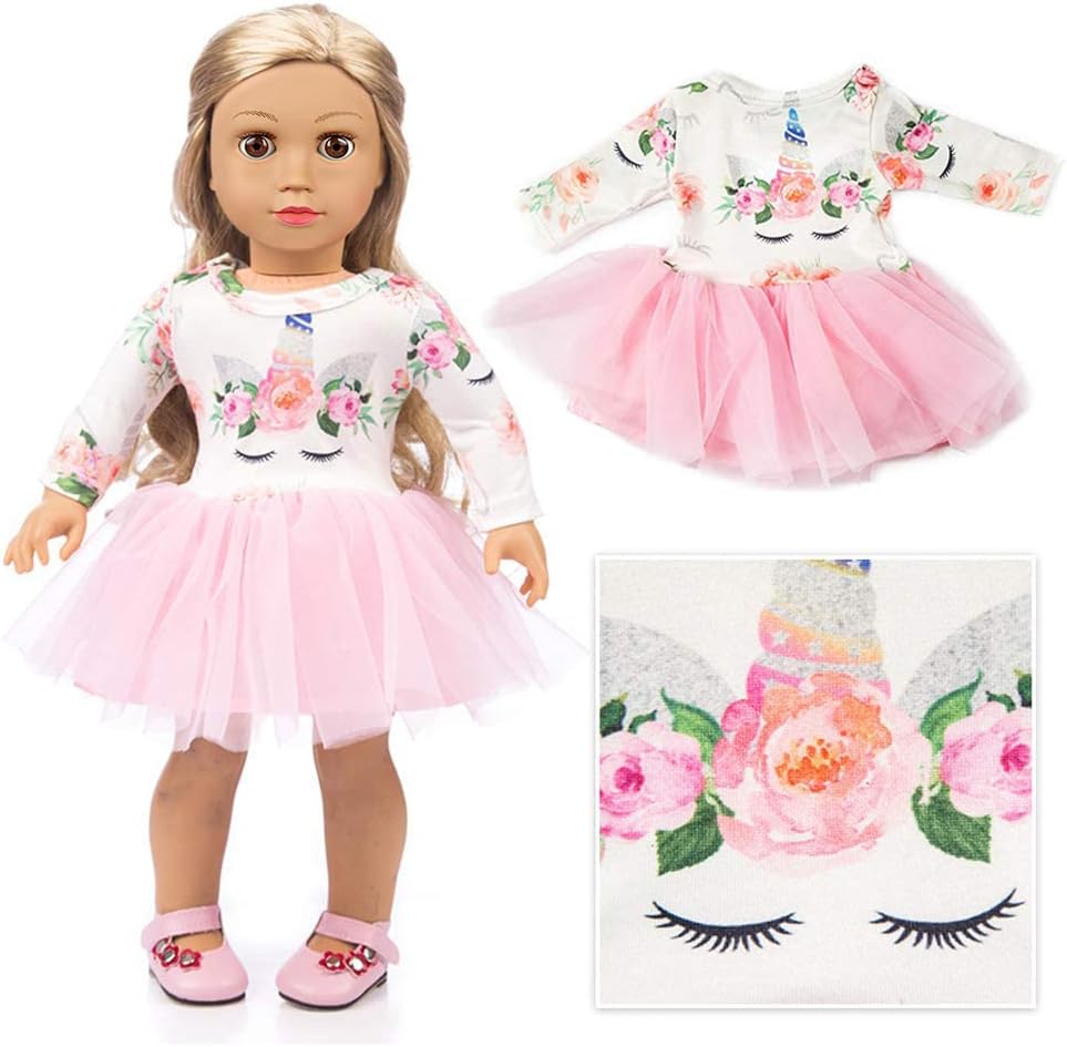 ZQDOLL 19 Pcs 18 Inch Doll Clothes Accessories