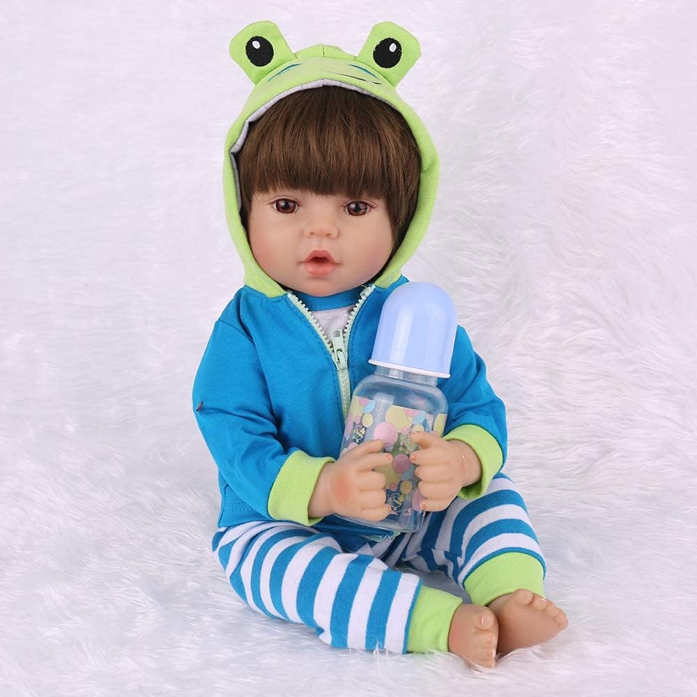 CHAREX Reborn Baby Boy 18 Inch Lifelike Cuddle Doll