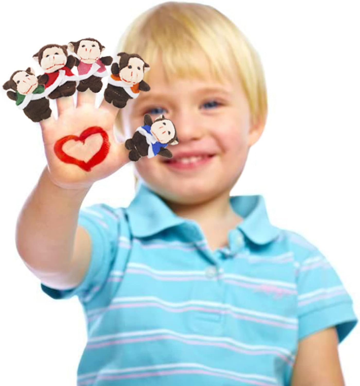 RIY 12pcs Plush Finger Puppets Set for Toddlers