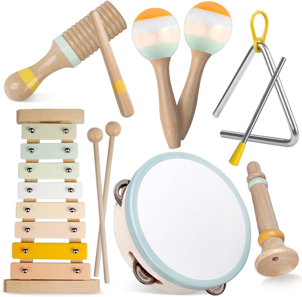 Aliex Baby Musical Instruments Montessori Wooden Set