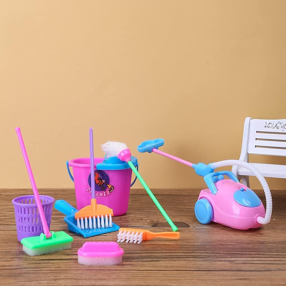 E-TING Miniature Cleaning Set for Dollhouse
