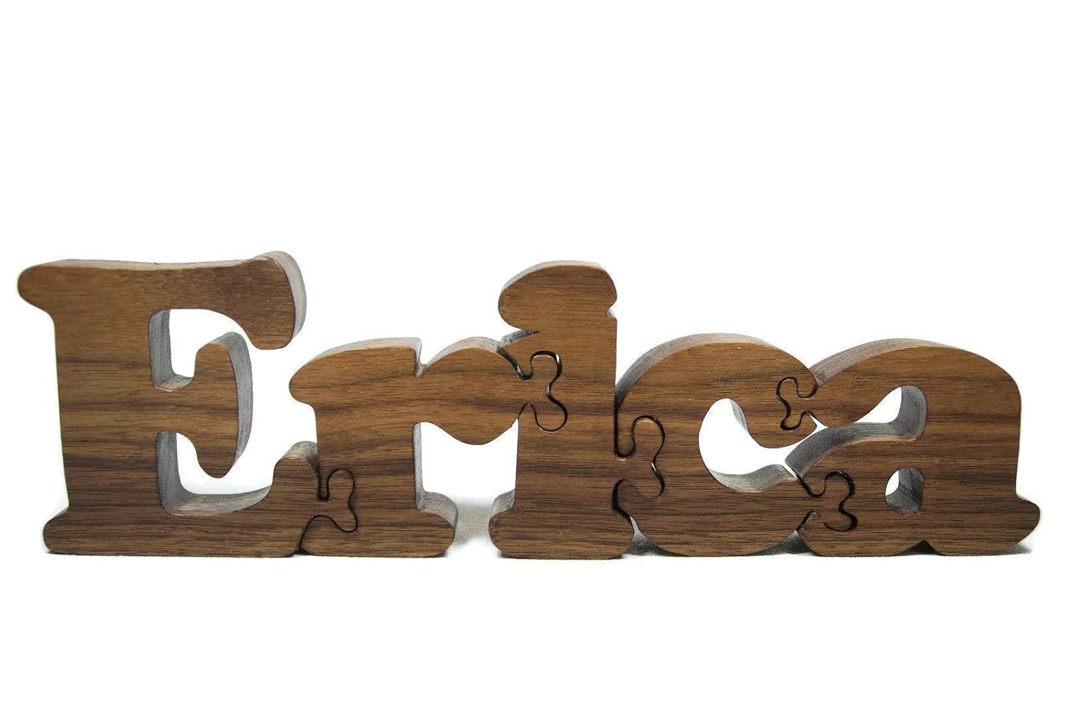 Wooden Name Puzzle for Kids by Little Wooden Wonders