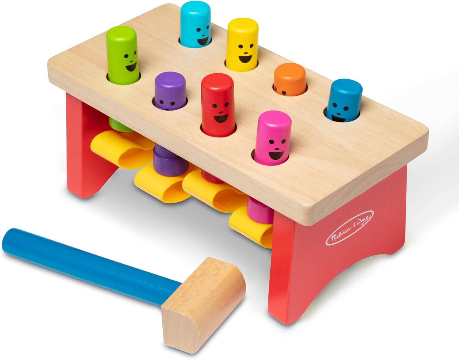 Melissa Doug Pounding Bench with Wooden Mallet
