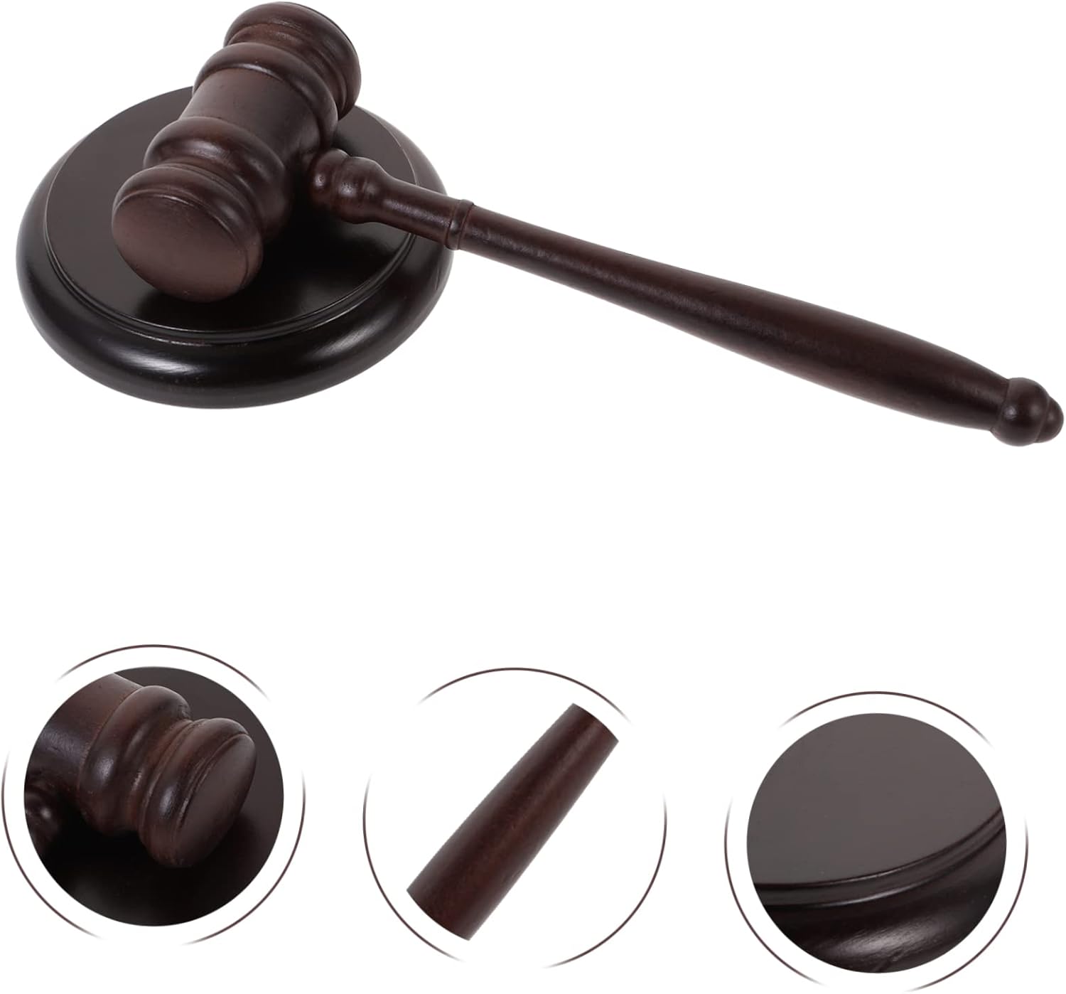 Veemoon Wooden Gavel Judge Hammer for Kids
