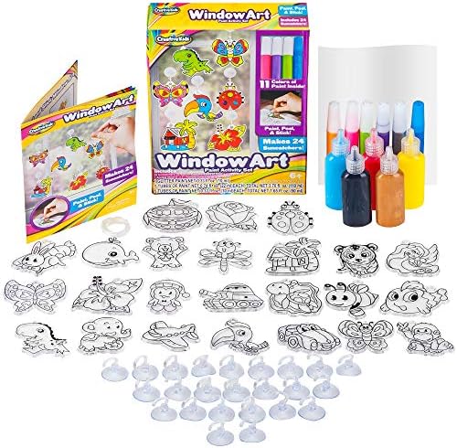 Creative Kids Window Paint Art Kit - 24 Suncatchers Set