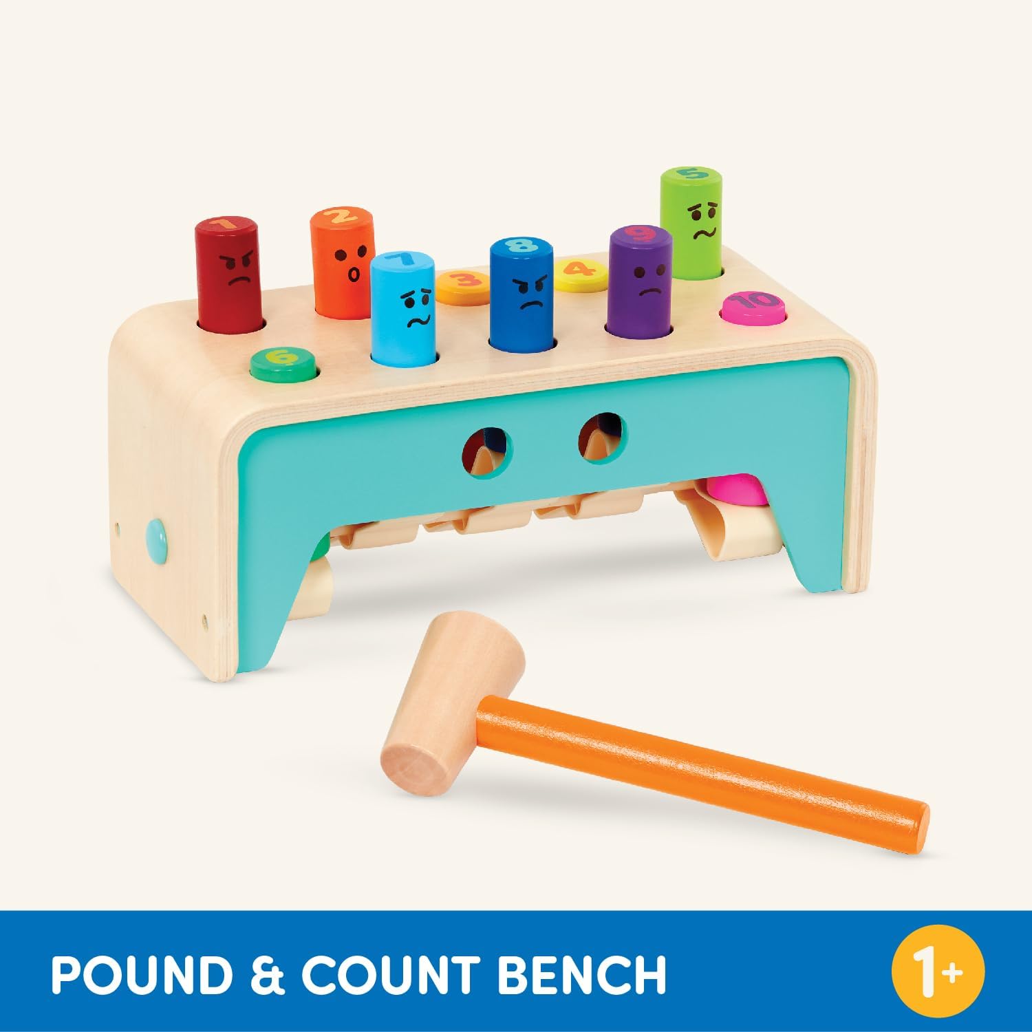 Battat Wooden Hammer Toy for Toddlers 1 Year 1