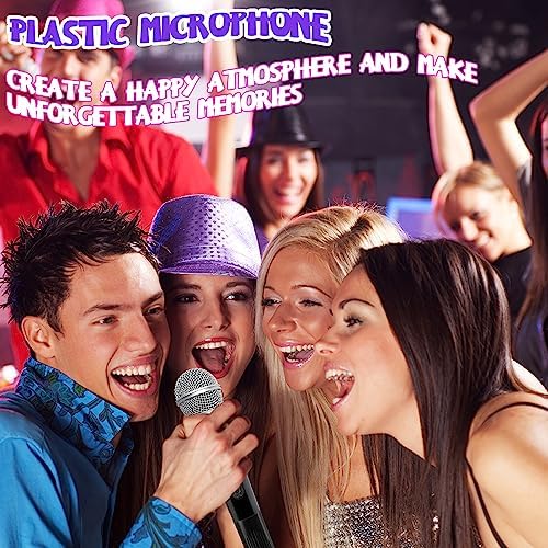 3PCS Fake Microphone Toy for Kids - Halloween Birthday Karaoke Costume Prop