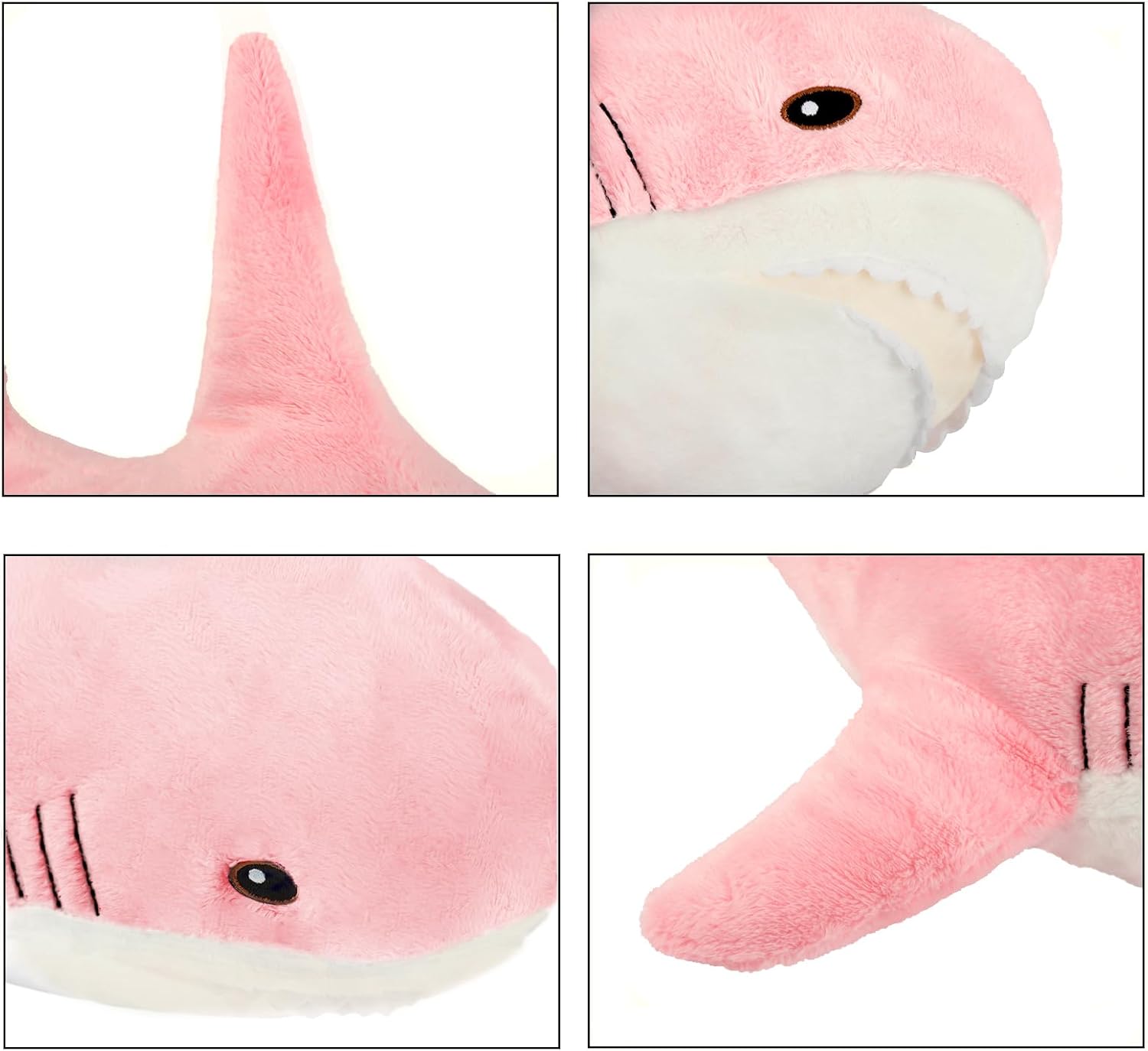 MUPI 31 Pink Shark Plush Stuffed Animal