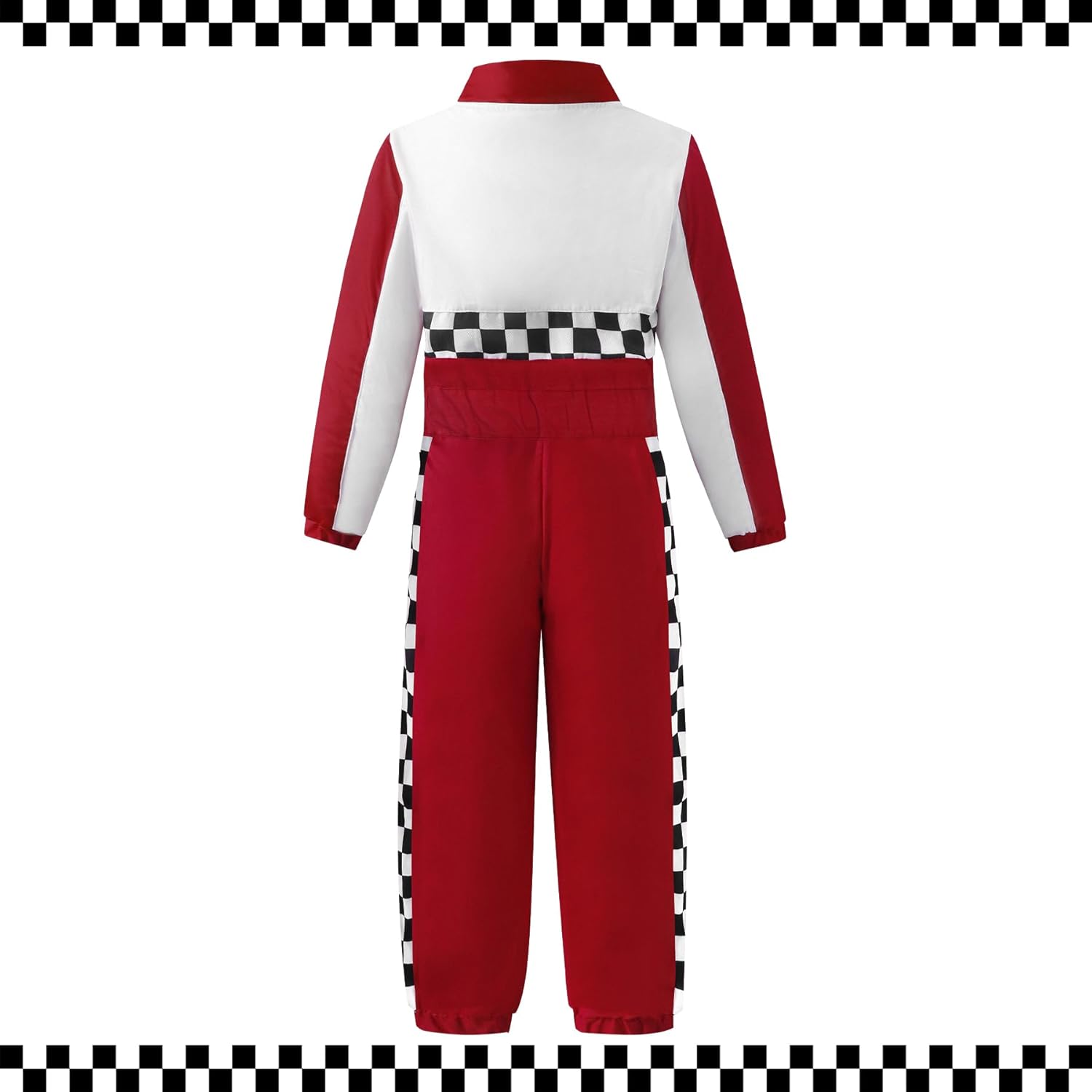 Race Car Driver Costume for Kids with Cap and Flag