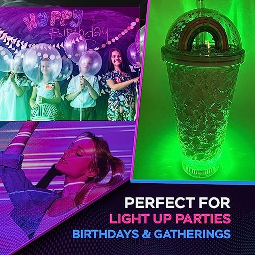 Unicorn LED Light Up Cups with Straw - 16oz Tumbler 1