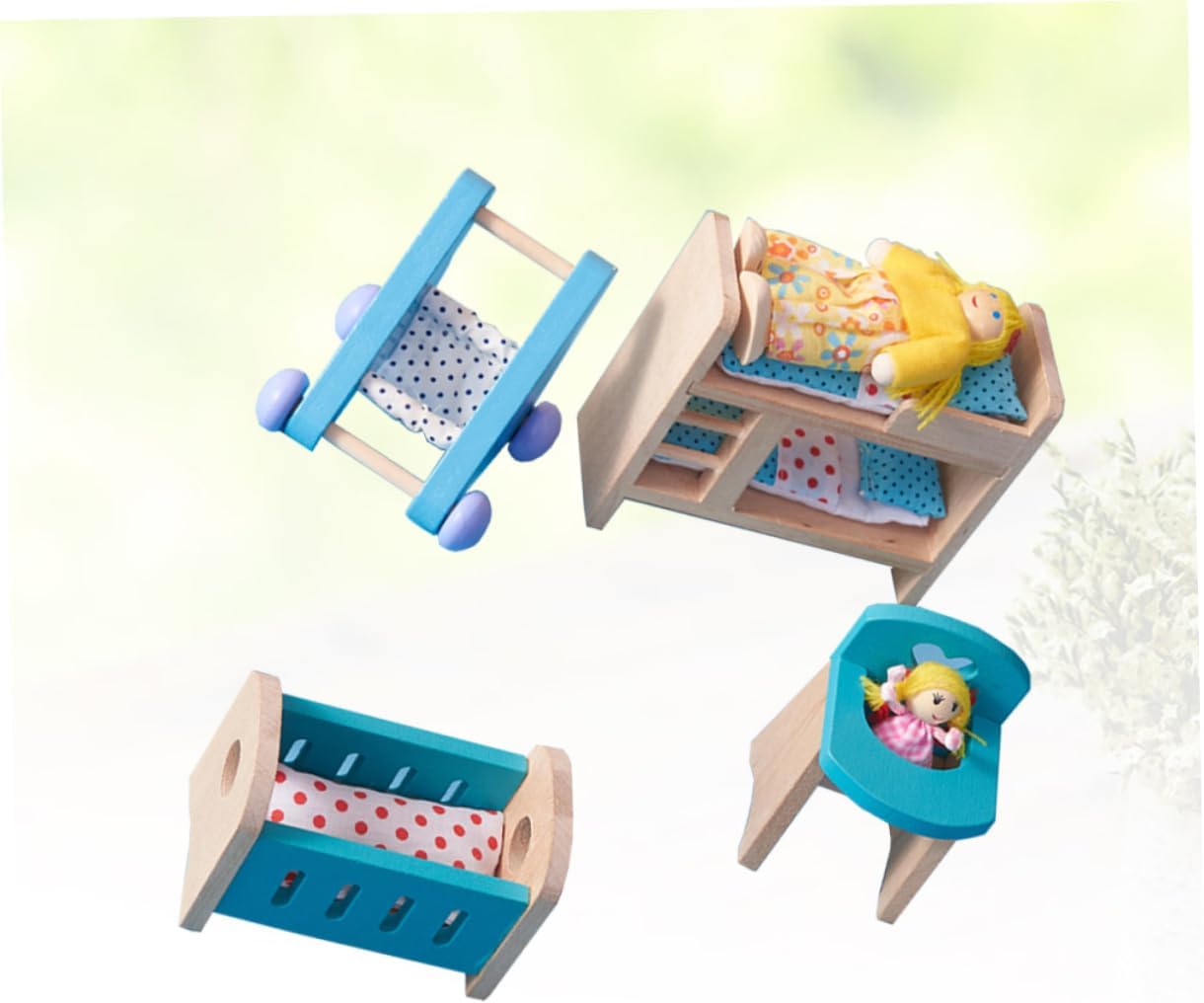 Gogogmee Educational Wooden Mini Furniture Set for Kids