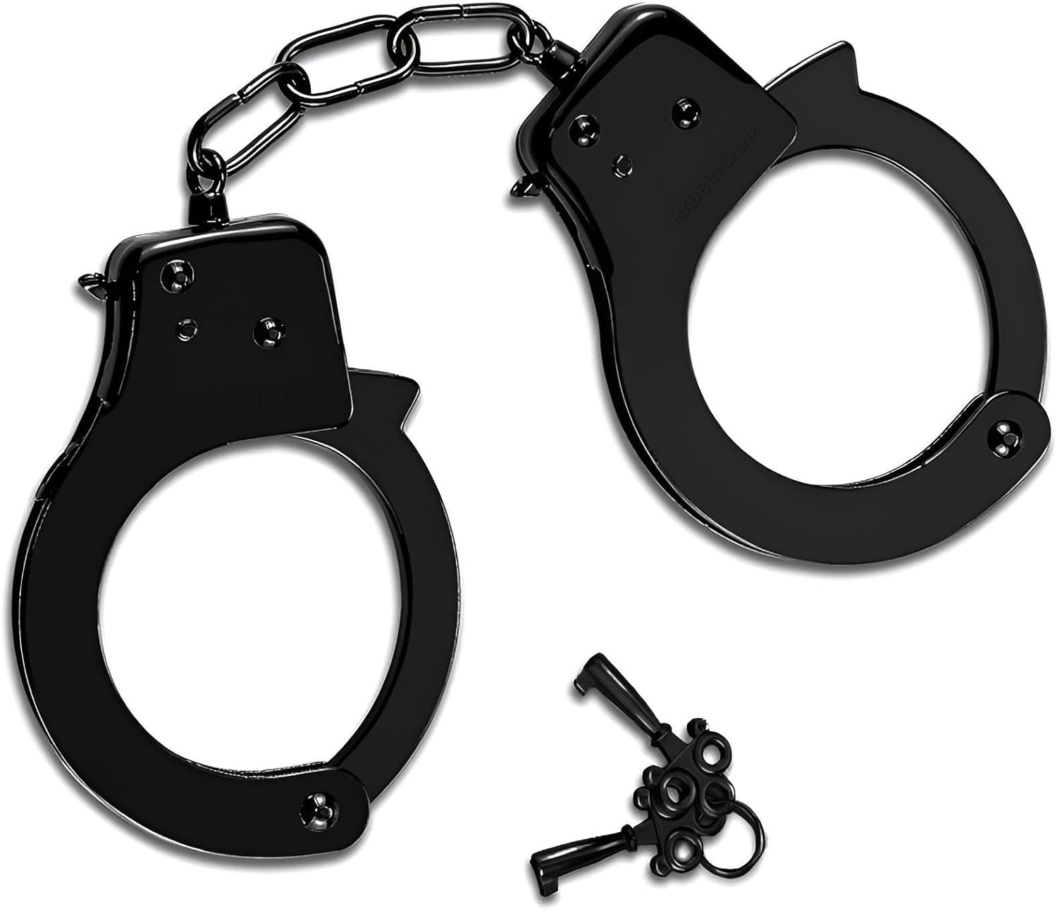 Finduat Metal Handcuffs with Keys Black