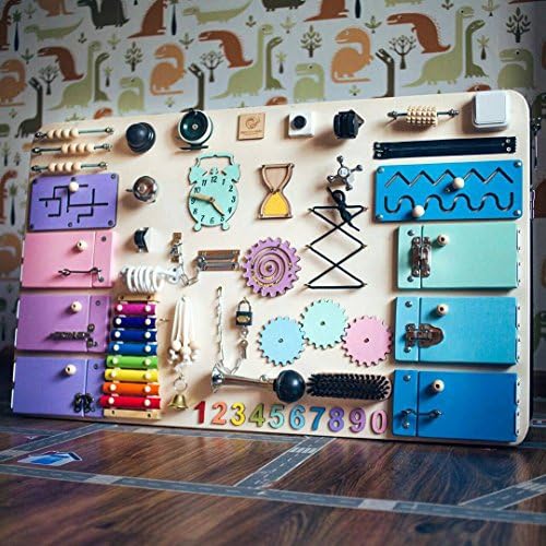 Dani LLC SK-1 Wooden Busy Board for Kids