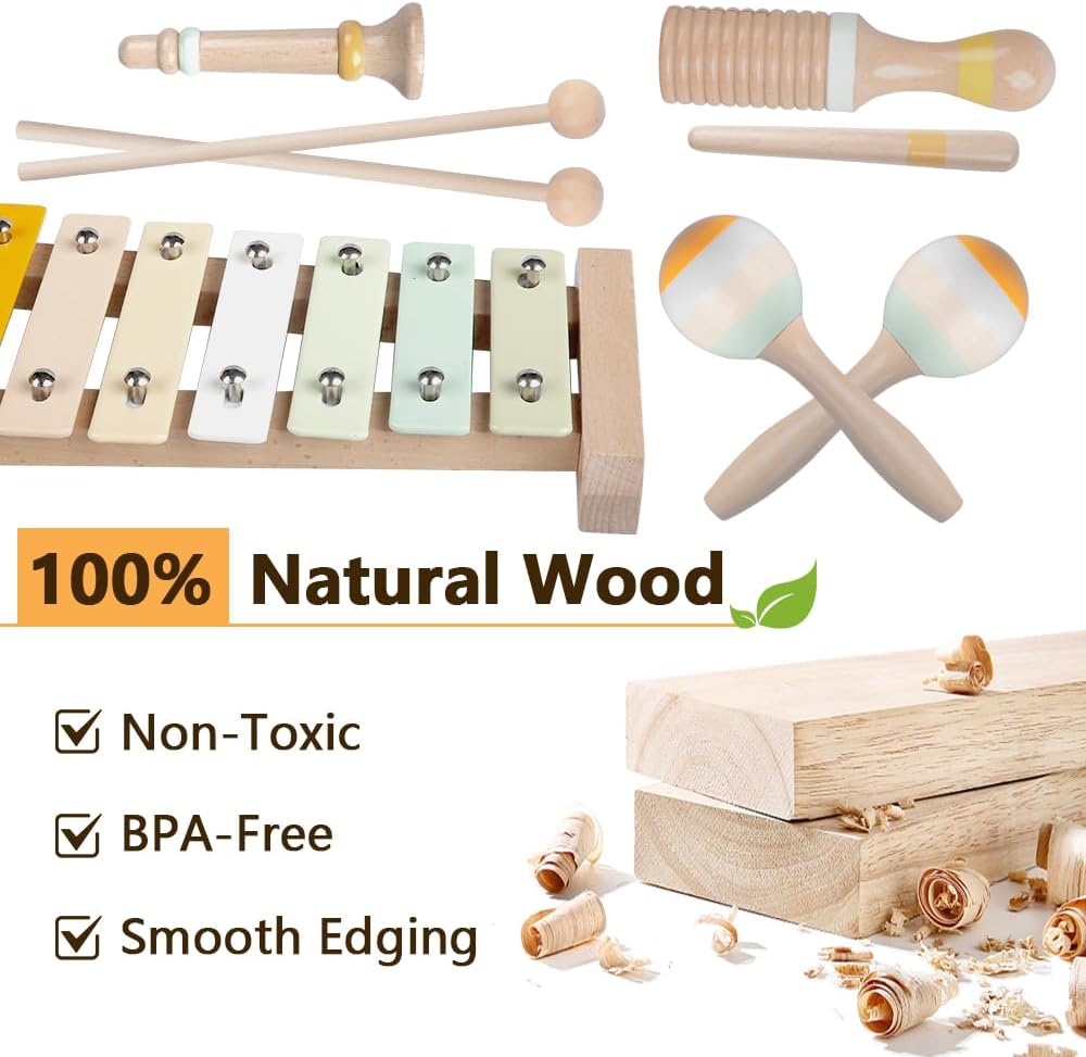 Aliex Baby Musical Instruments Montessori Wooden Set