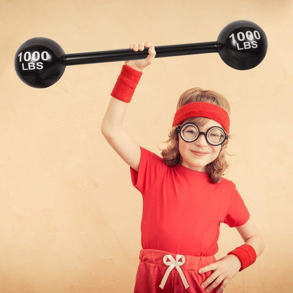 LIYDE Giant Inflatable Dumbbell - Party Decor Costume Prop