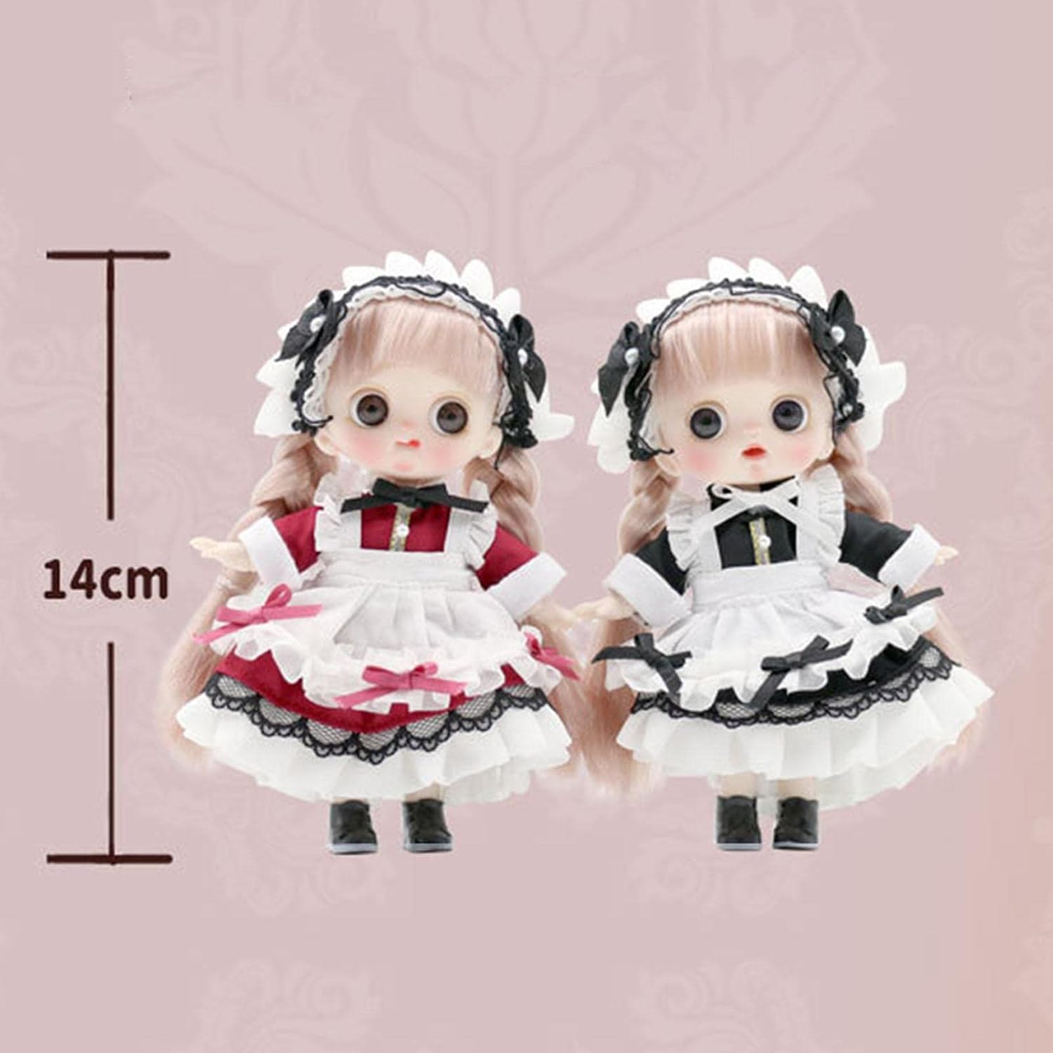Menolana Ball Jointed Baby Doll for Girls Black
