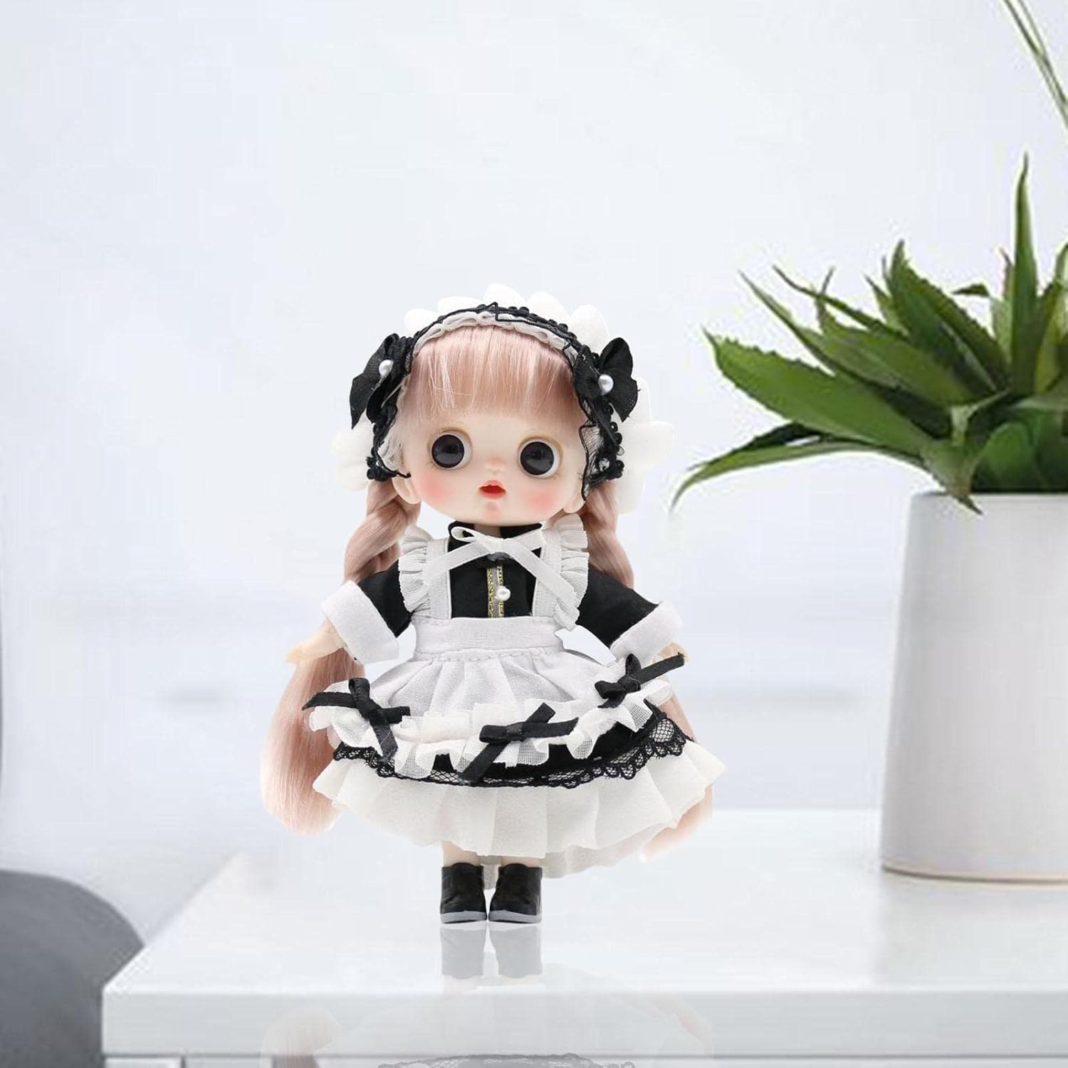 Menolana Ball Jointed Baby Doll for Girls Black
