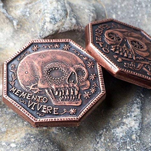 Memento Mori Copper Reminder Coin - 1 Inch