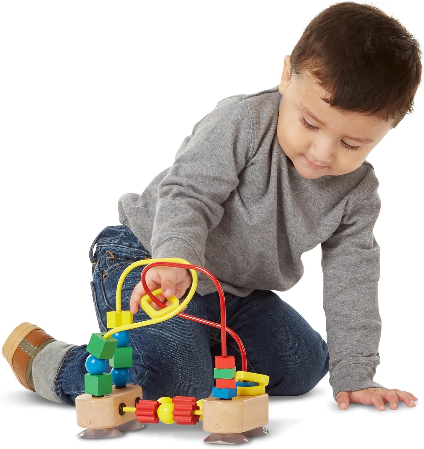 Melissa Doug First Bead Maze - Wooden Educational Toy for Babies and Toddlers