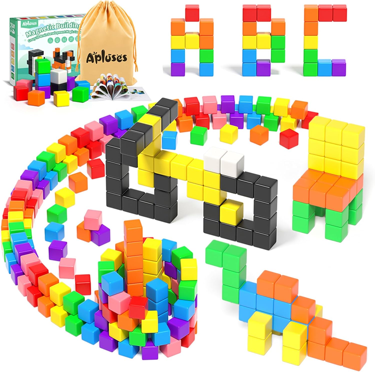 54PCS Magnetic Blocks for Kids Ages 3-5