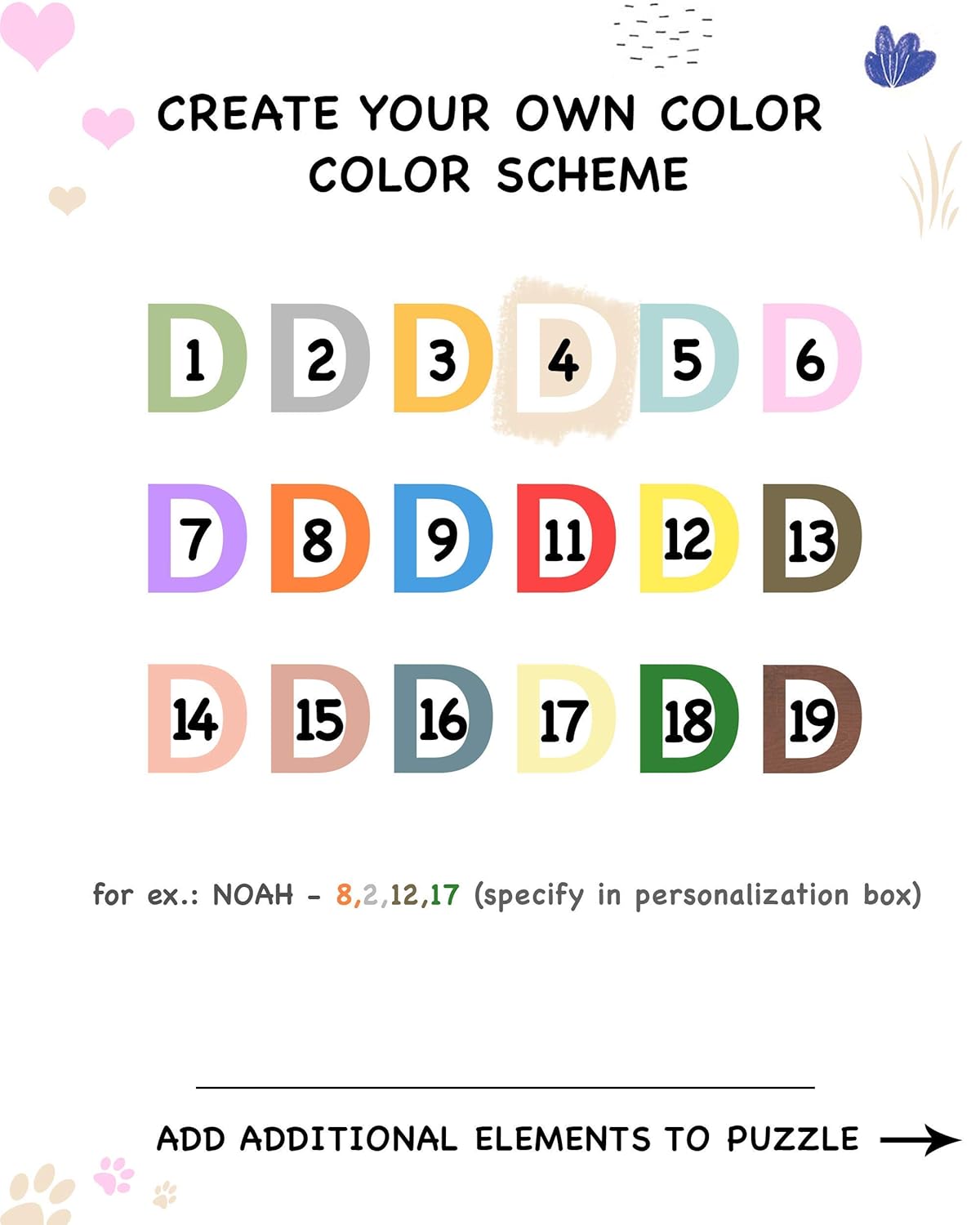 Personalized Baby Name Puzzle for Toddlers