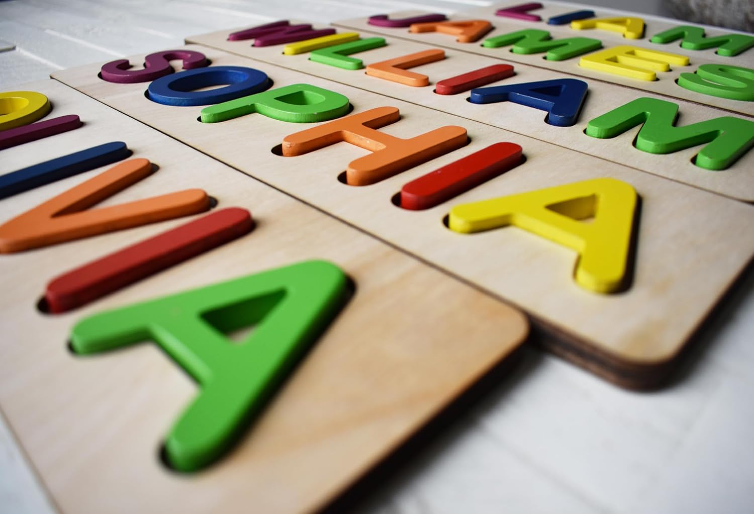 Personalized Wooden Name Puzzle for Toddlers
