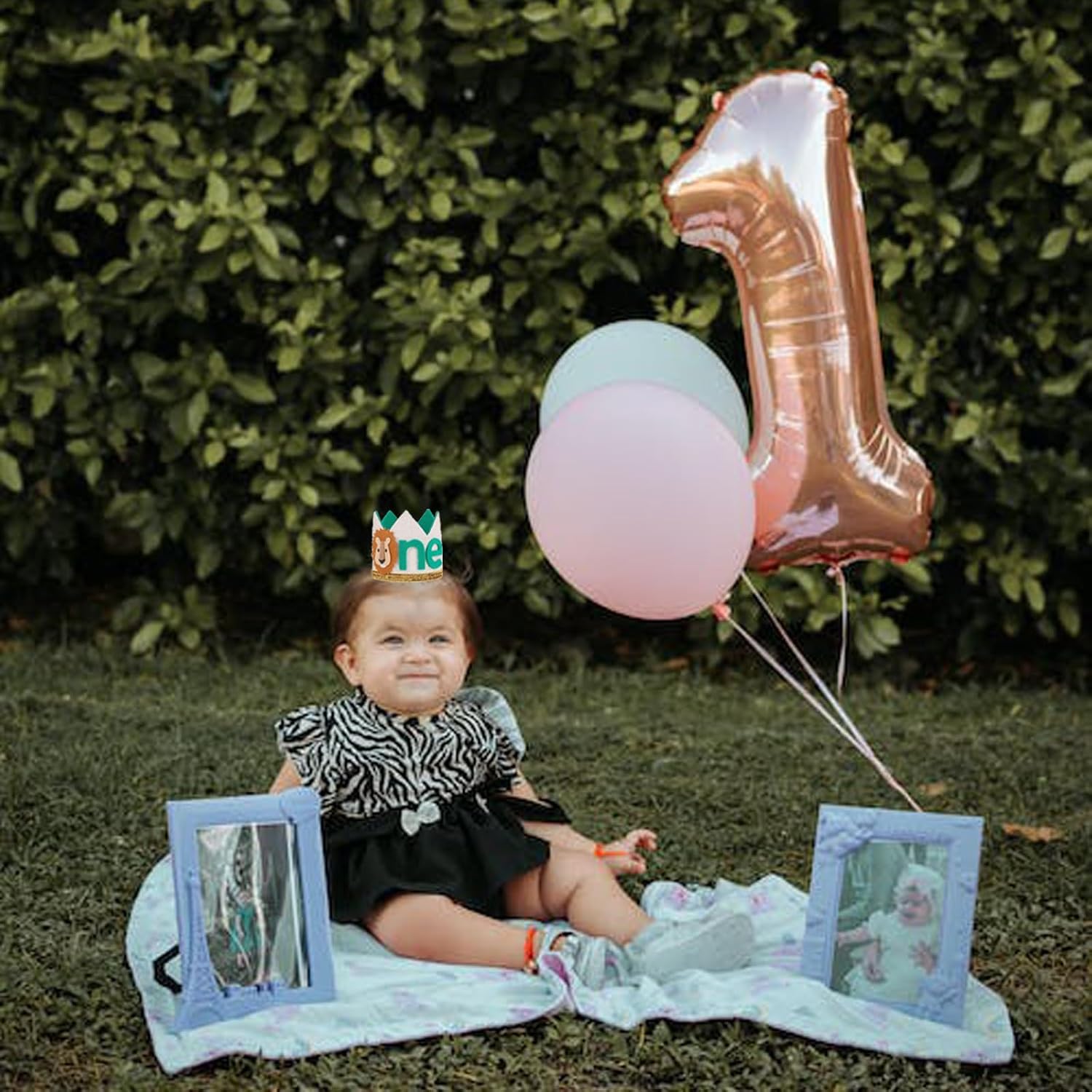 Safari Lion 1st Birthday Crown for Boys