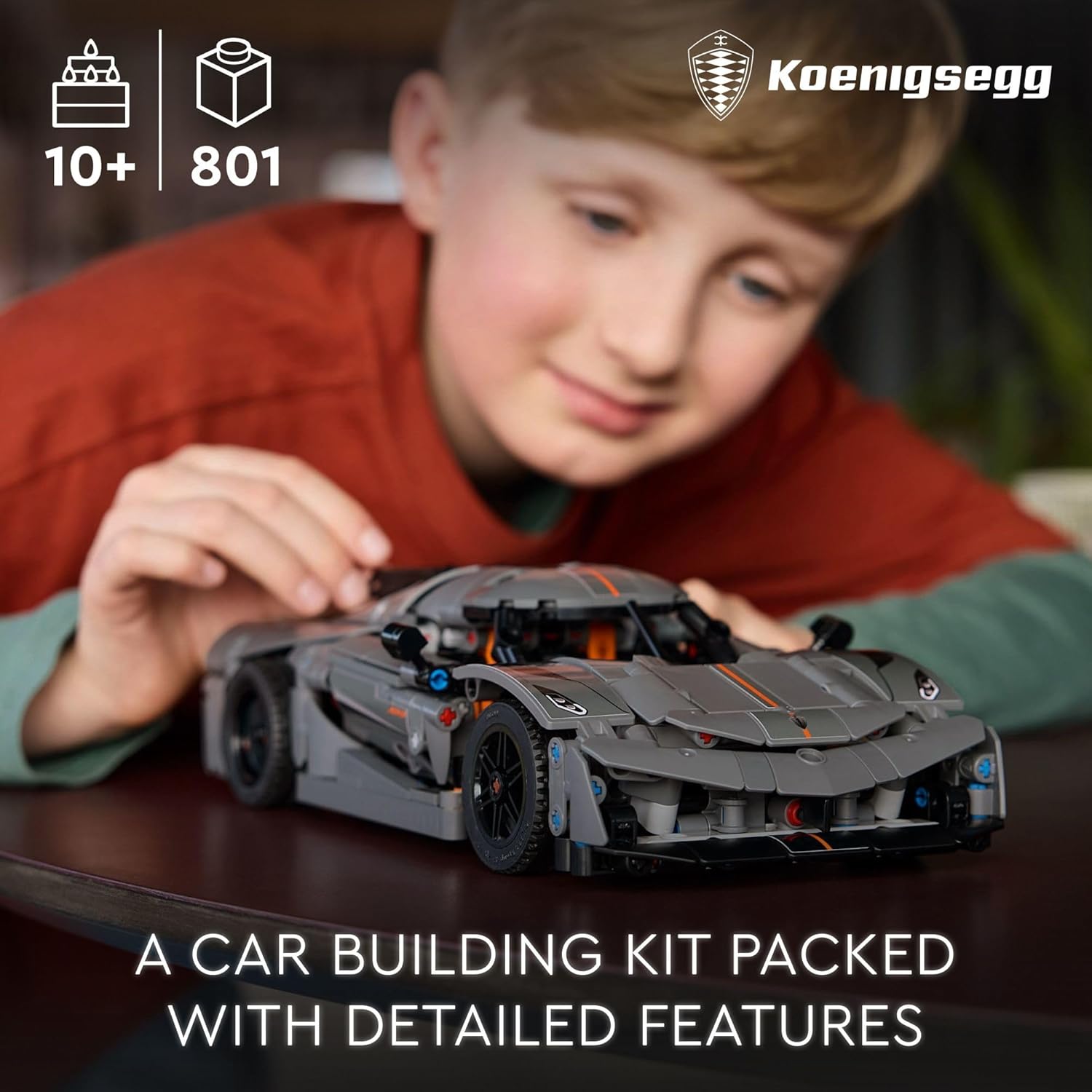 LEGO Technic Koenigsegg Jesko Absolut Grey Hypercar - 42173