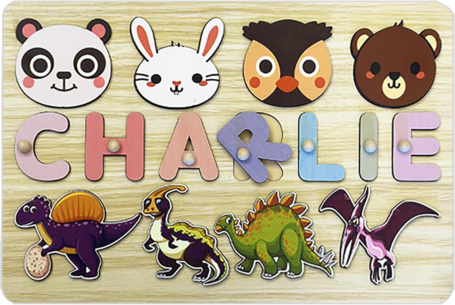 Personalized Kids Name Puzzle for Toddlers 24 Months