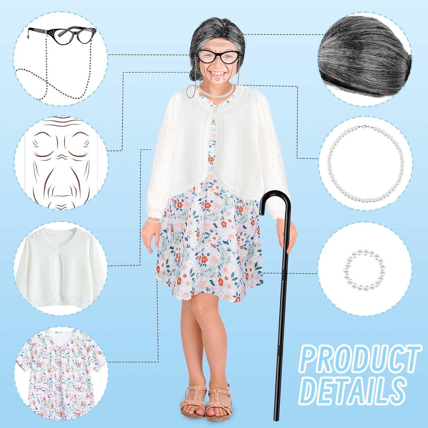 Kuscul Kids 100 Days School Costume for Girls 1