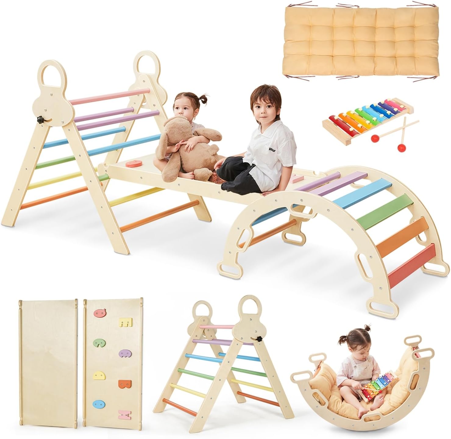 Saryocy Pikler Triangle Set for Kids 1-6