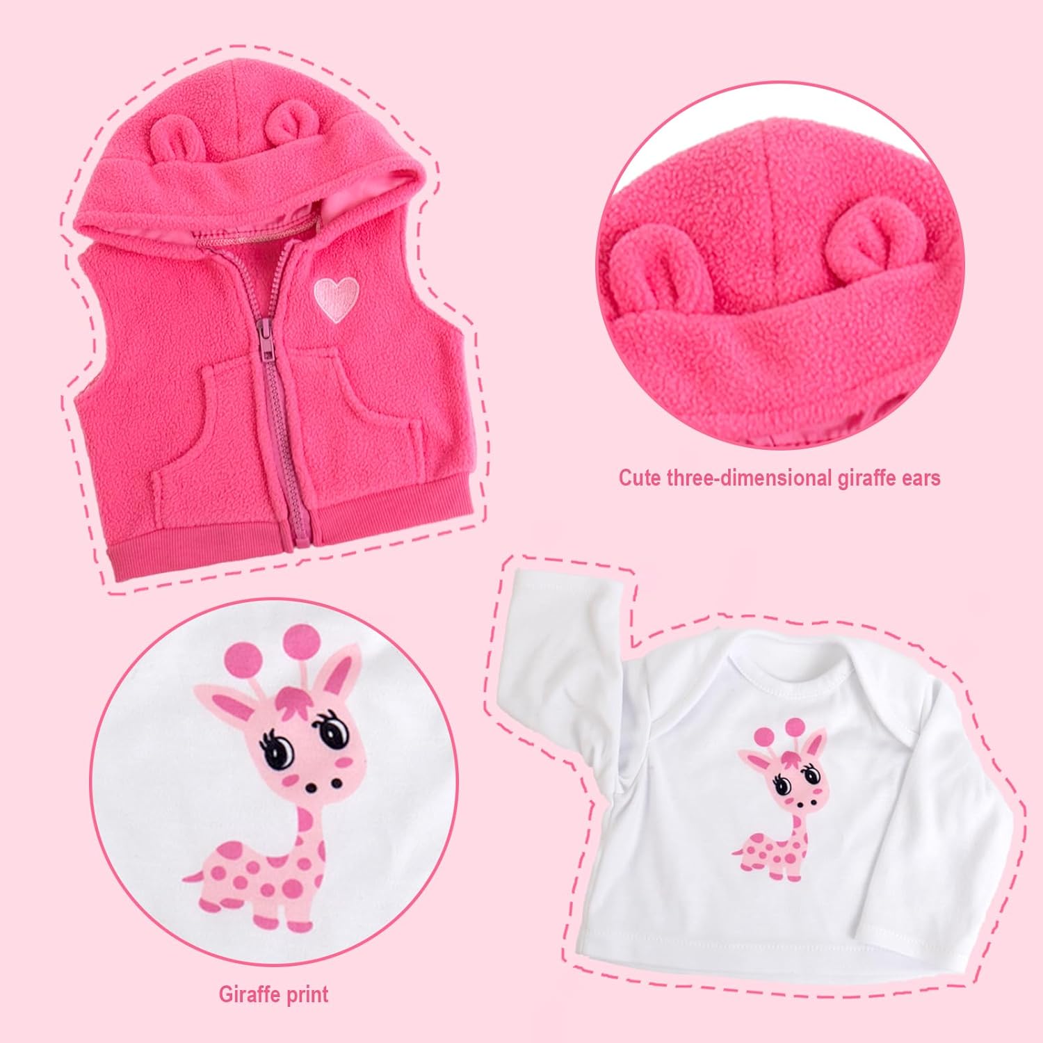 Aori Reborn Baby Doll Outfit - 20-24 Inch Clothing Accessories