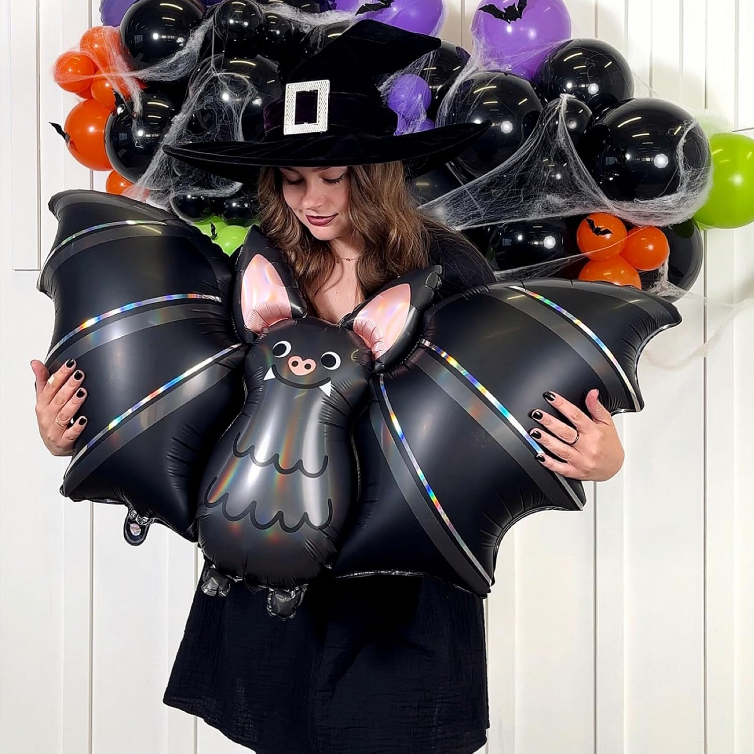 HOUSE OF PARTY 40 Inch Halloween Bat Foil Balloons Set